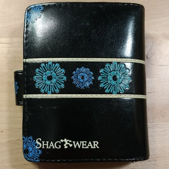 Shag Wear Handbags - Shag Wear Blue Candy Skull Wallet & Change Purse